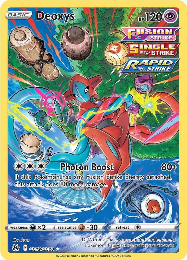 Deoxys #GG12/GG70 - Crown Zenith Galarian Gallery - English Raw Card