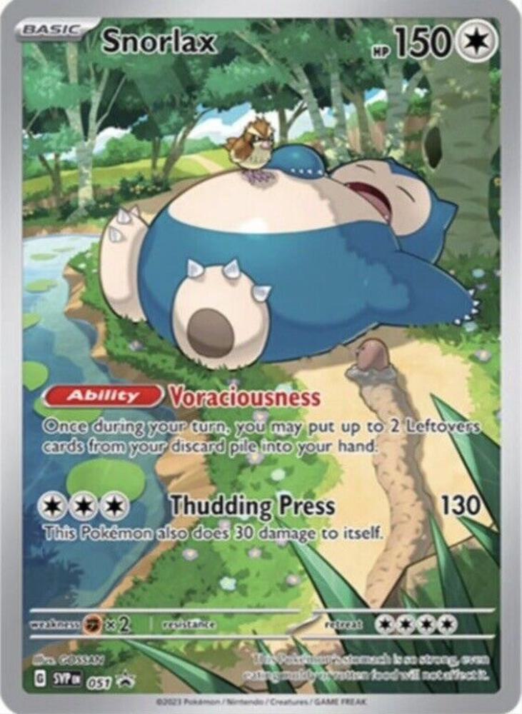 Snorlax #051 - SV Scarlet & Violet Promo Cards - English Raw Card