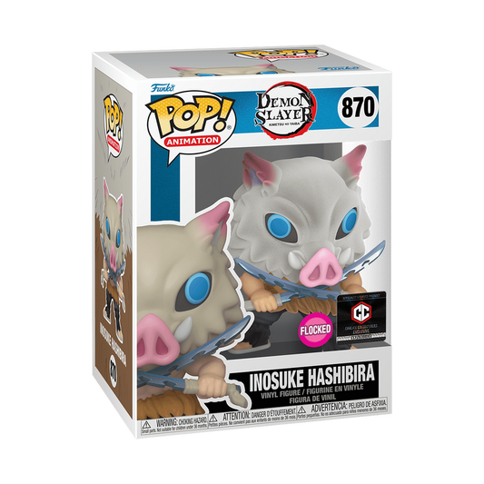 Inosuke Hashibira Flocked #870 - Demon Slayer - Funko Pop Animation